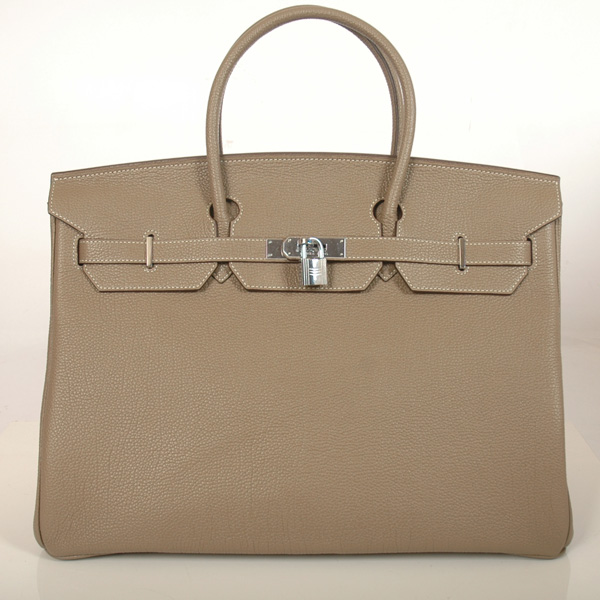 H40BJDGS Hermes Birkin in pelle togo togo 40cm in grigio scuro con